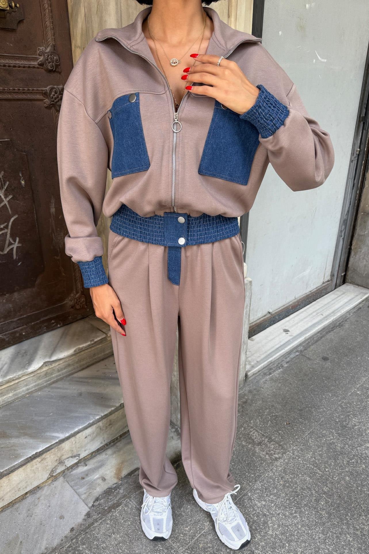 Jean Garnili Kamyoner Yaka Modal Takım 10251 R6-A-K1