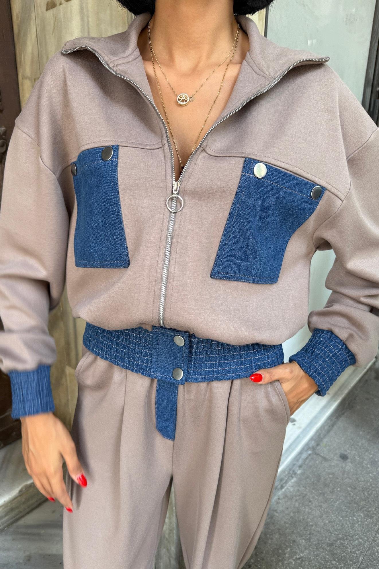 Jean Garnili Kamyoner Yaka Modal Takım 10251 R6-A-K1