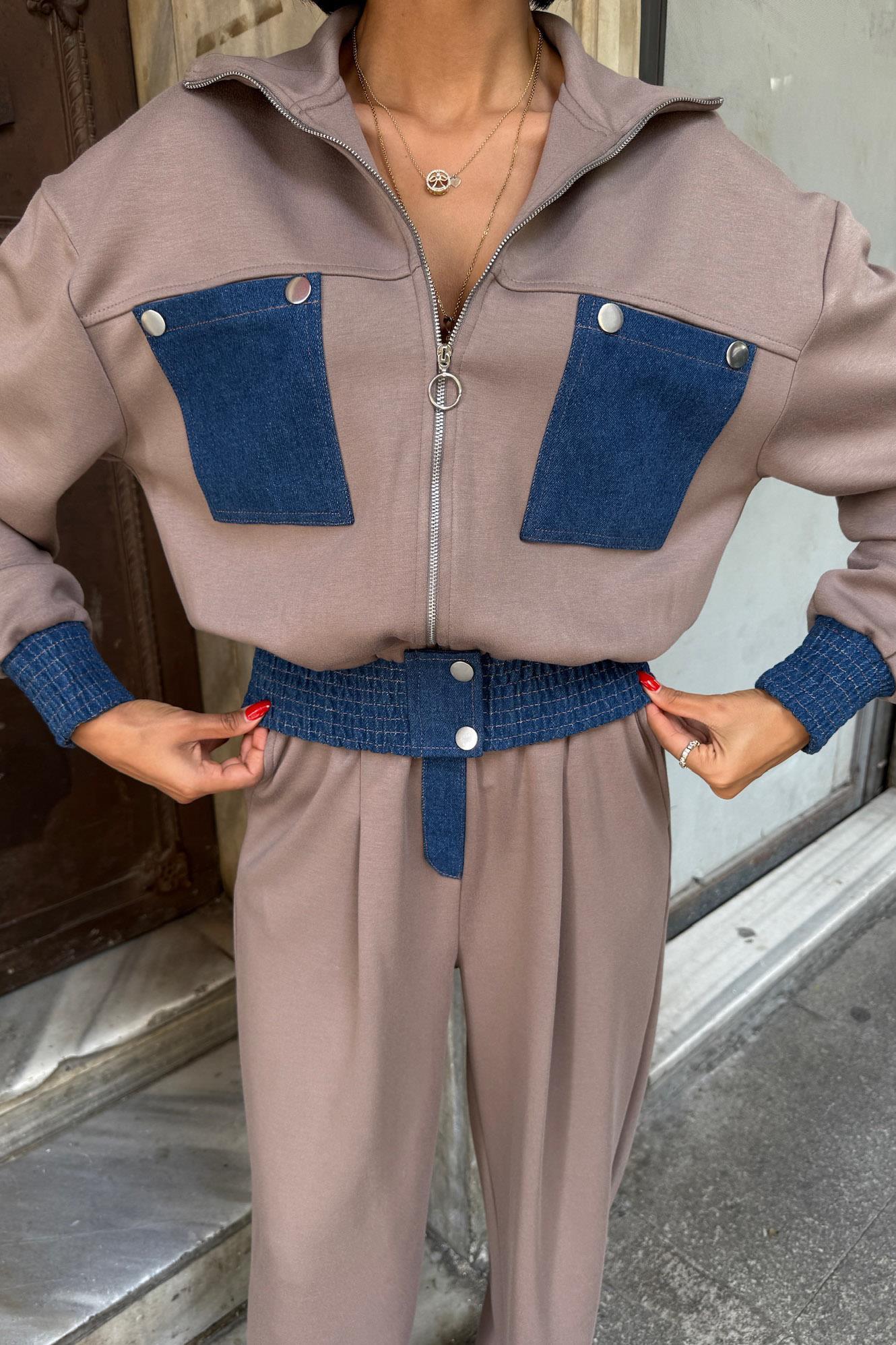 Jean Garnili Kamyoner Yaka Modal Takım 10251 R6-A-K1