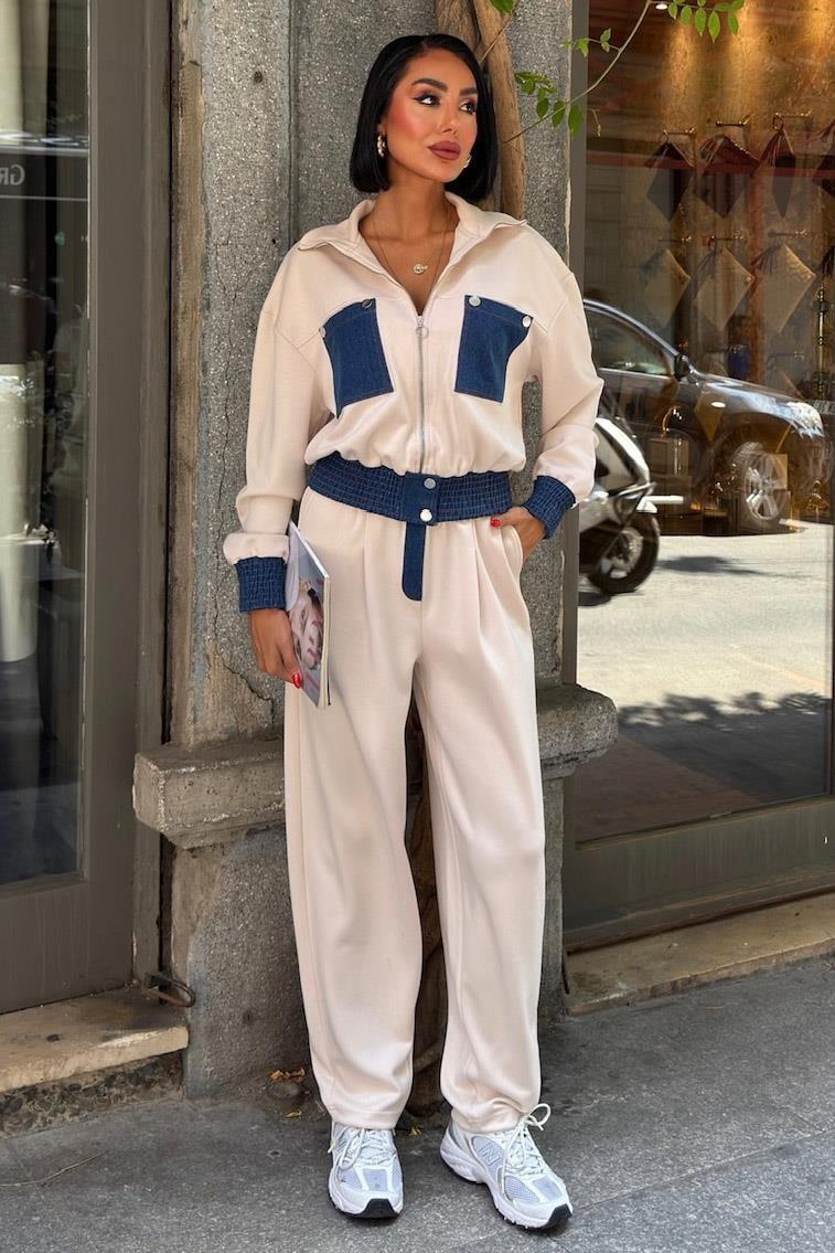 Jean Garnili Kamyoner Yaka Modal Takım 10251 R6-A-K1