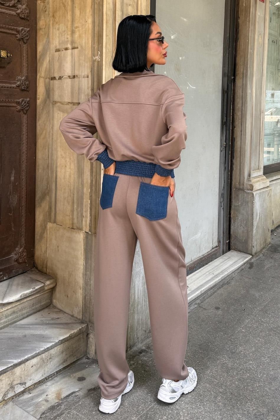 Jean Garnili Kamyoner Yaka Modal Takım 10251 R6-A-K1