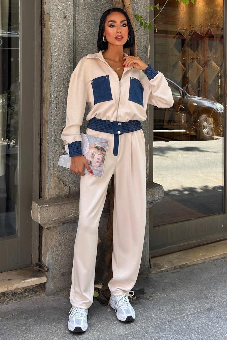 Jean Garnili Kamyoner Yaka Modal Takım 10251 R6-A-K1