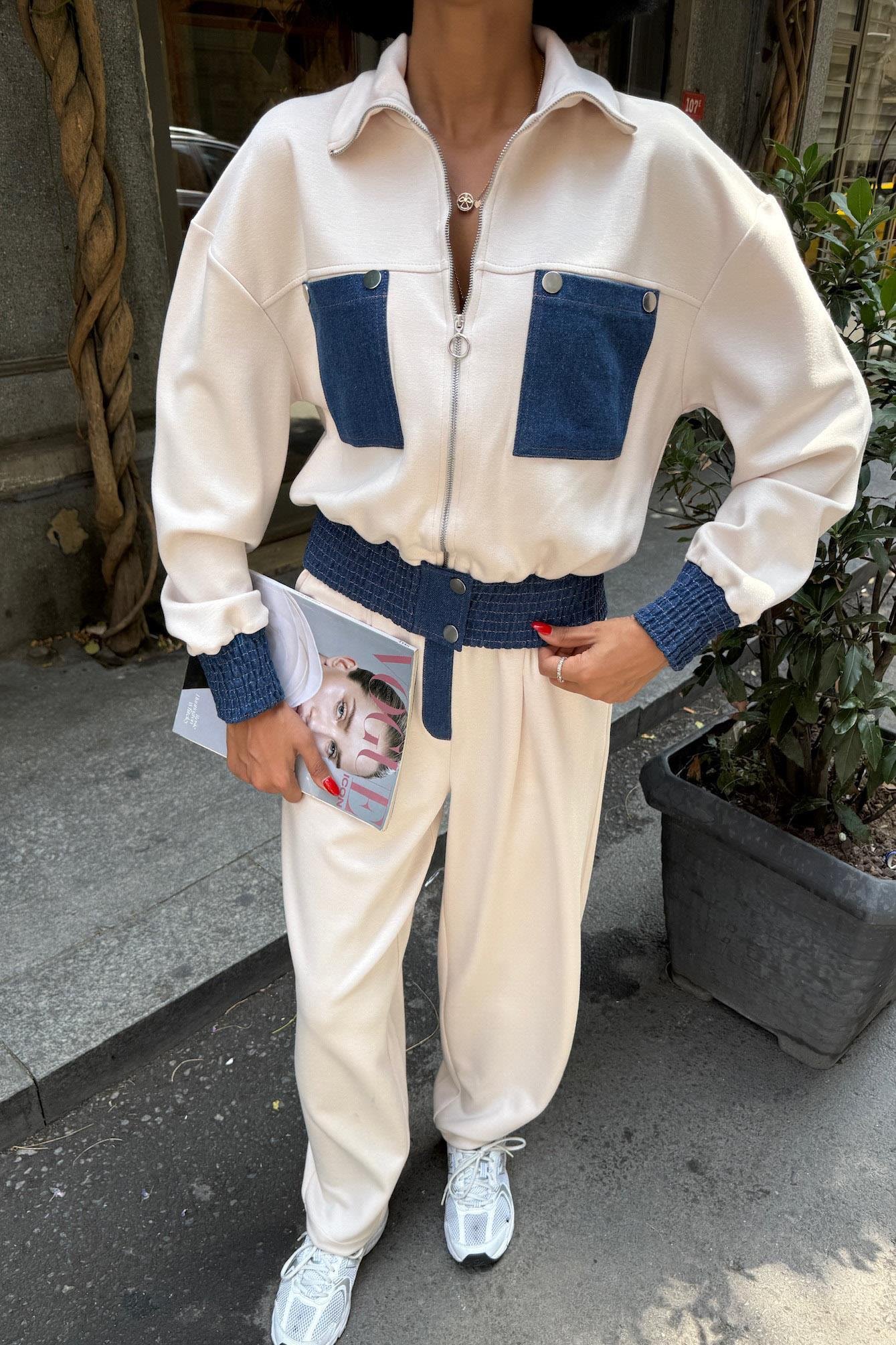 Jean Garnili Kamyoner Yaka Modal Takım 10251 R6-A-K1