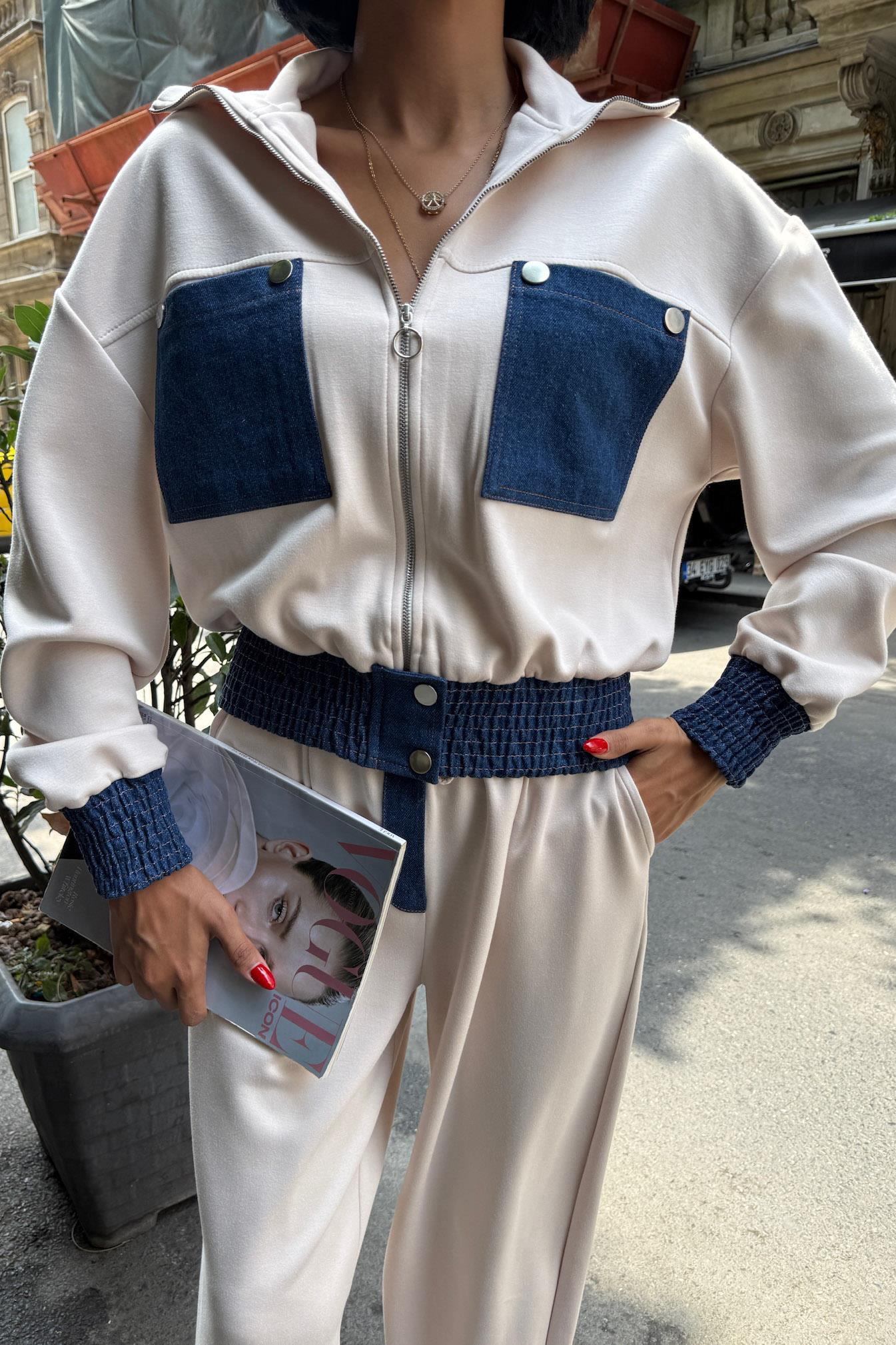 Jean Garnili Kamyoner Yaka Modal Takım 10251 R6-A-K1