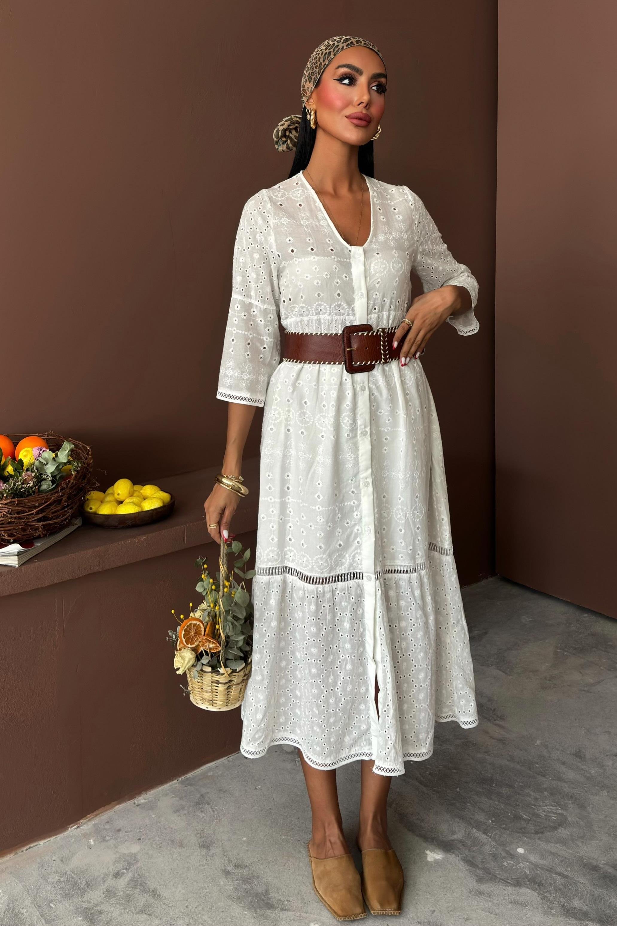 Jessyca Dantelli Brode Elbise 2515-13 R11-D-K3