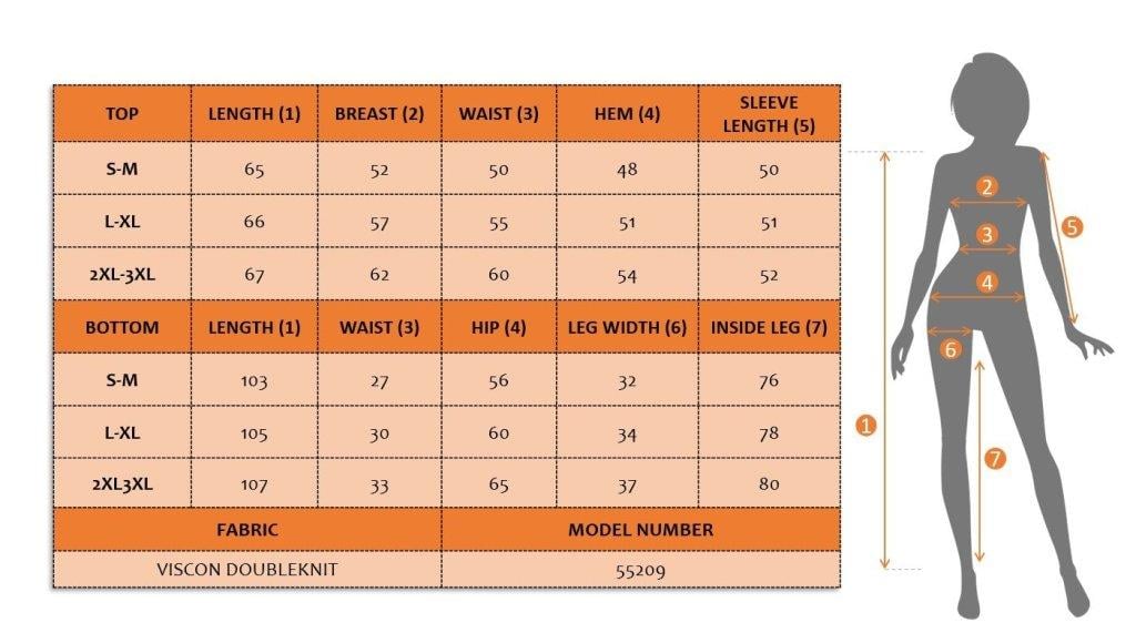 Kadın Uzun Kollu Fermuarlı Karışık Desenli Viskon Iki Iplik Bluz Ve Pantolon Ikili Takım