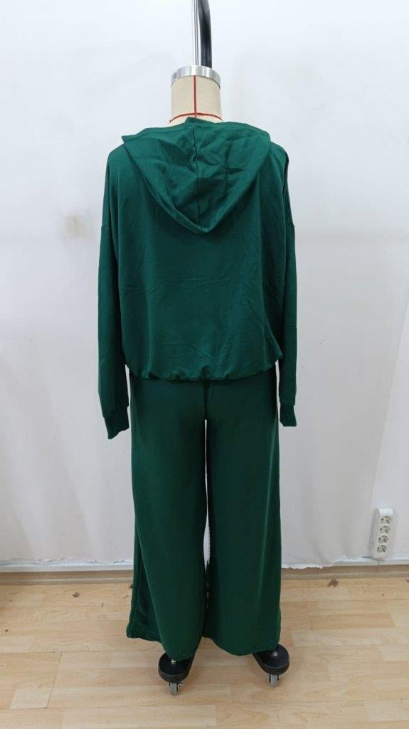 Kadın Uzun Kollu Nope Baskılı Beli Ribanalı Ikili Takım