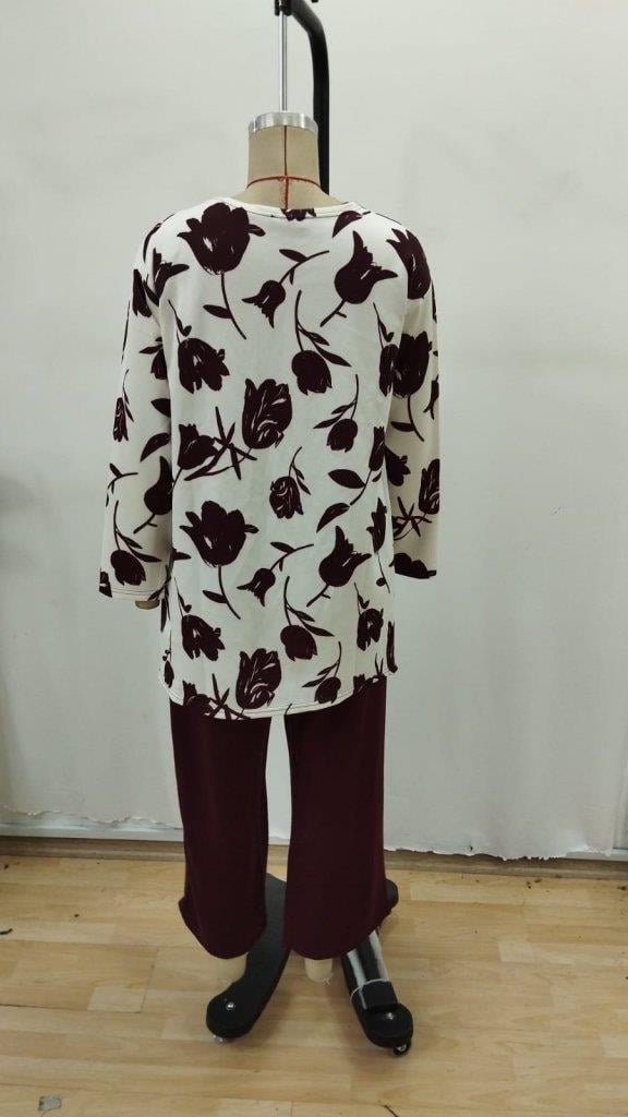 Kadın Uzun Kollu önü Açık Modal Ceket Kolsuz Viskon Iki Iplik Bluz Ve Pantolon üçlü Takım