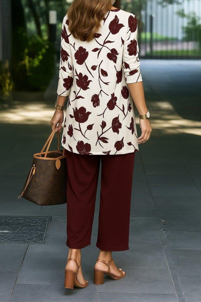 Kadın Uzun Kollu önü Açık Modal Ceket Kolsuz Viskon Iki Iplik Bluz Ve Pantolon üçlü Takım