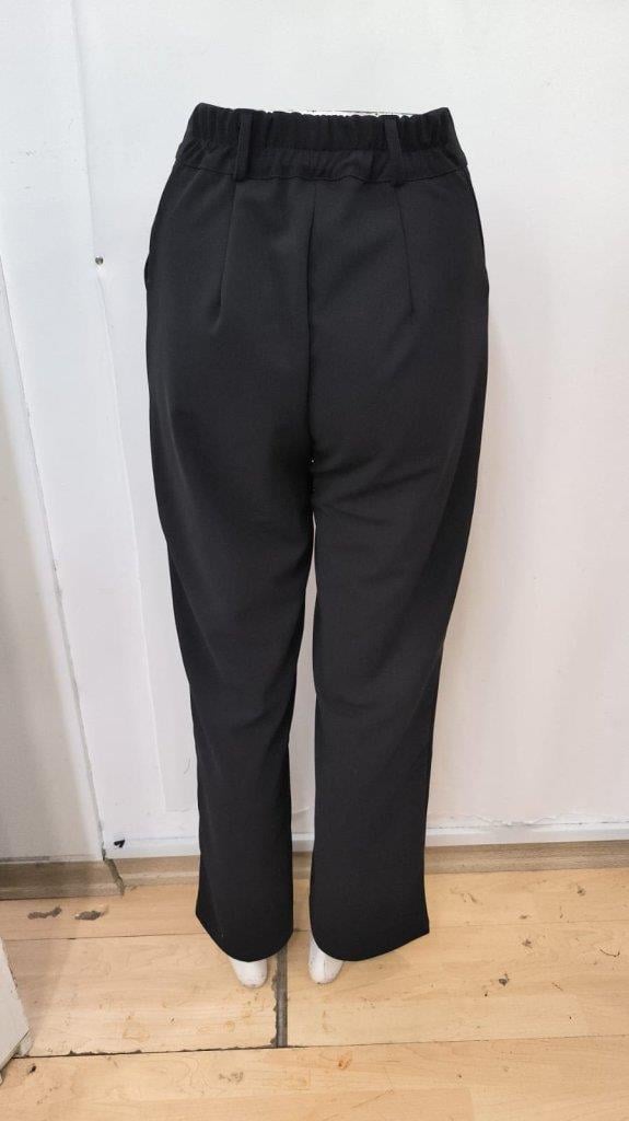 Kadın Yüksek Bel Cepli Ithal Krep Pantolon