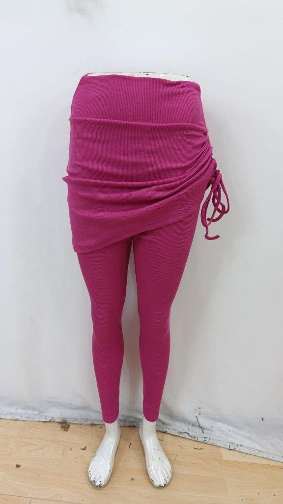 Kadın Yüksek Bel Yandan Büzgülü Alttan Uzun Kaşkorse Tayt Etek