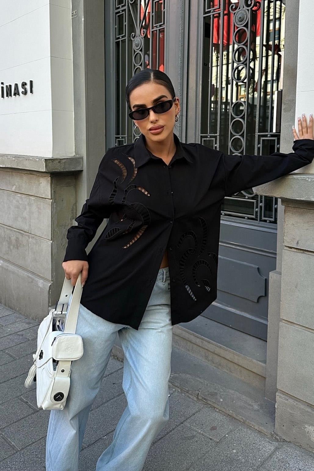 Karlie Brode Nakışlı Gömlek 3369-08 R6-F-K5