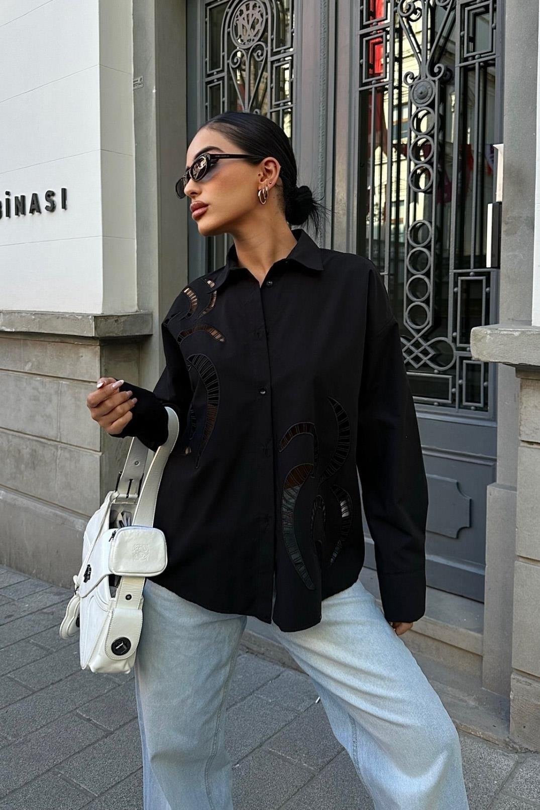 Karlie Brode Nakışlı Gömlek 3369-08 R6-F-K5