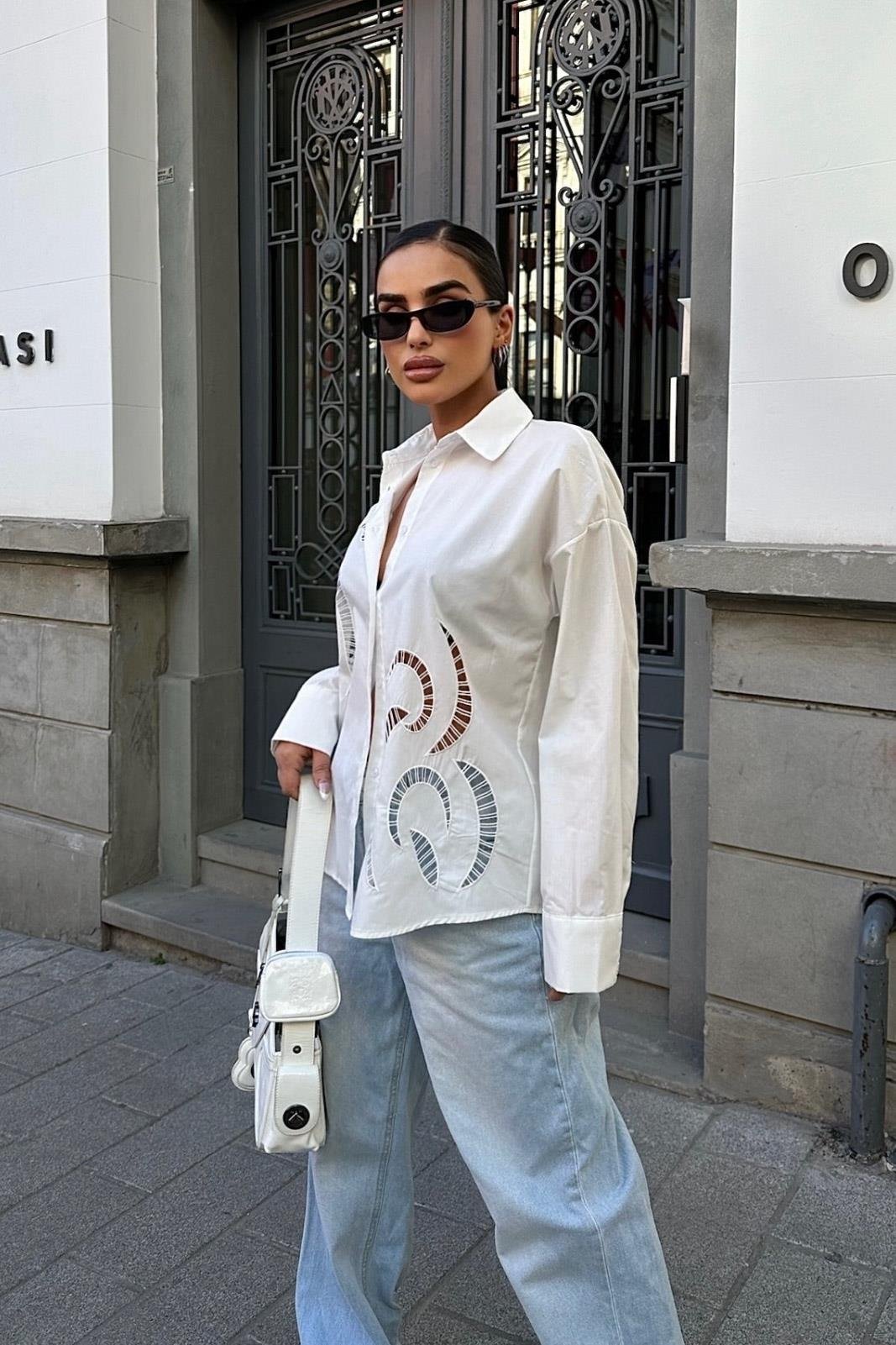 Karlie Brode Nakışlı Gömlek 3369-08 R6-F-K5