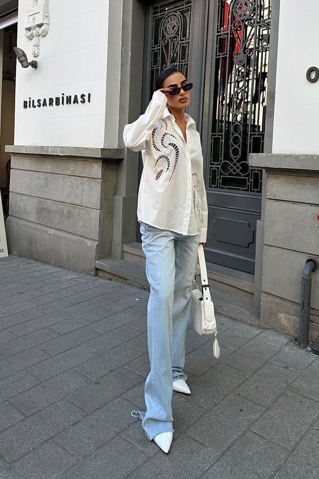 Karlie Brode Nakışlı Gömlek 3369-08 R6-F-K5