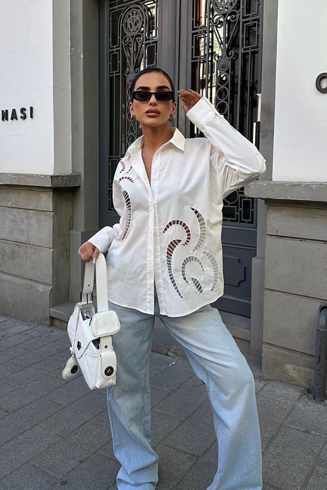 Karlie Brode Nakışlı Gömlek 3369-08 R6-F-K5