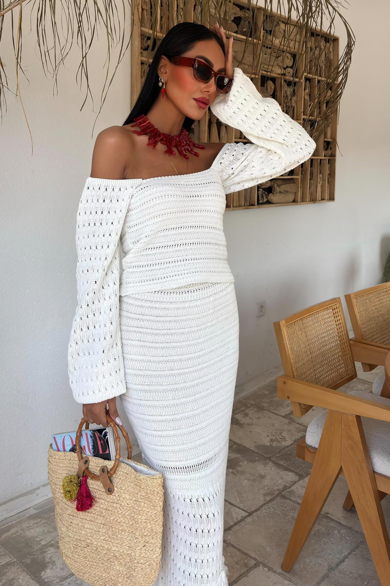 Karpuz Kollu Etnik Triko Takım 10094 R3-J-K4