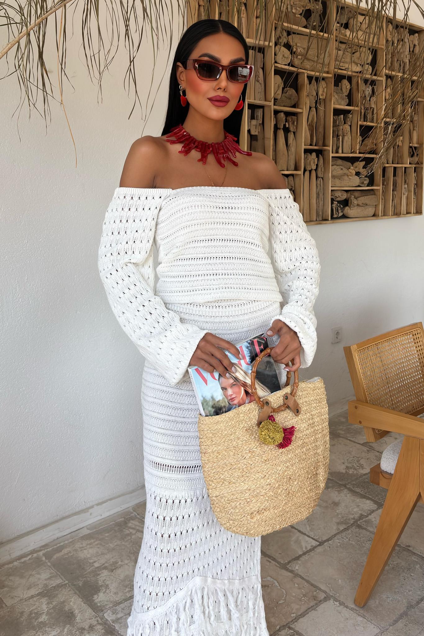 Karpuz Kollu Etnik Triko Takım 10094 R3-J-K4