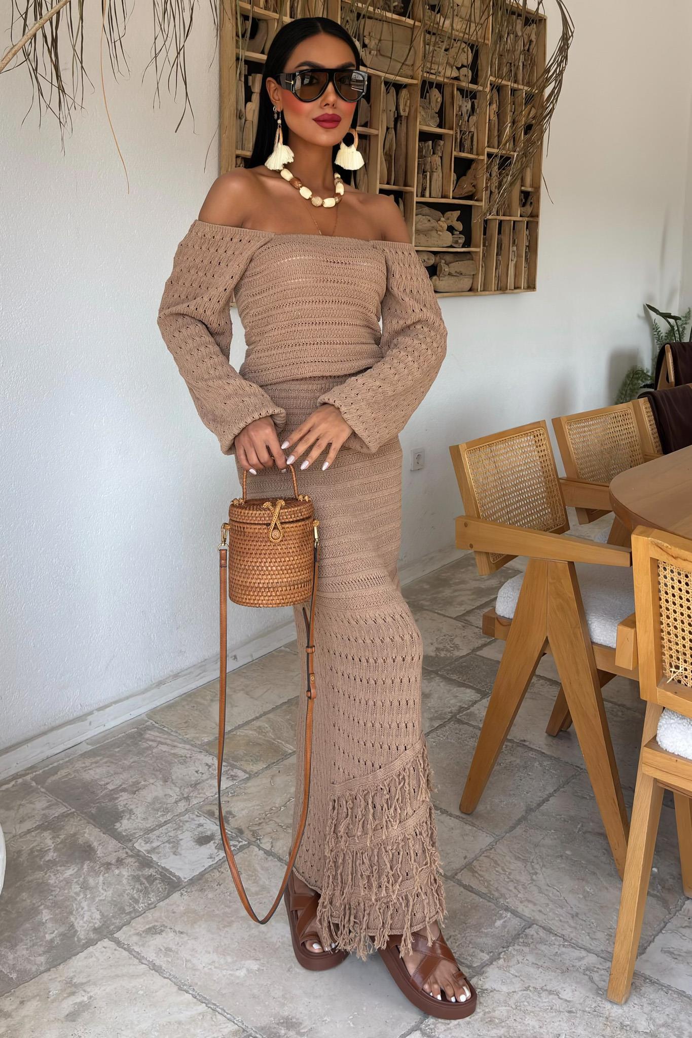 Karpuz Kollu Etnik Triko Takım 10094 R3-J-K4