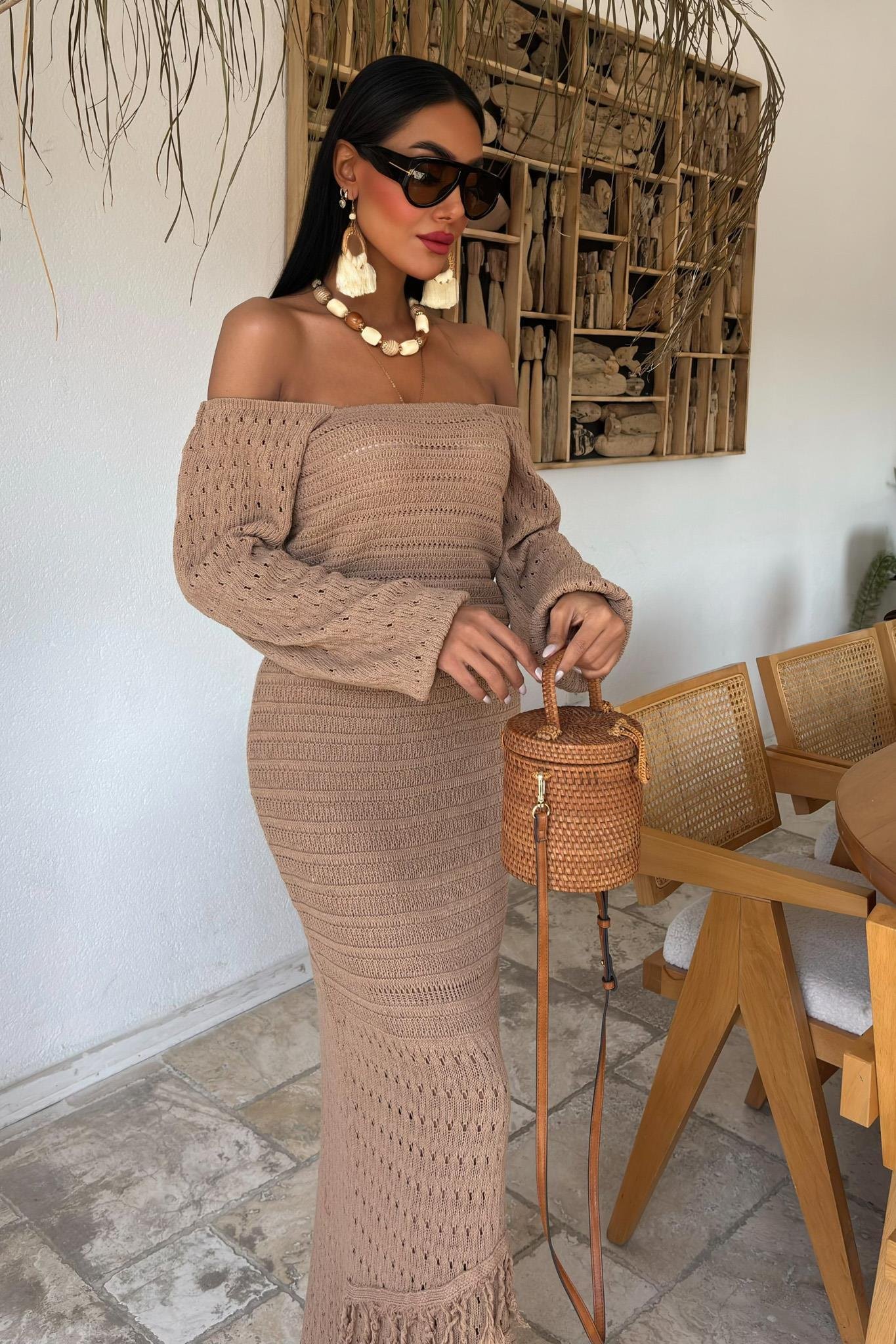 Karpuz Kollu Etnik Triko Takım 10094 R3-J-K4