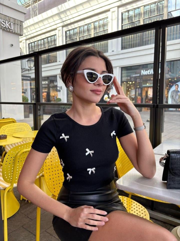 Kaşkorse Kumaş Kurdule Detay Bluz