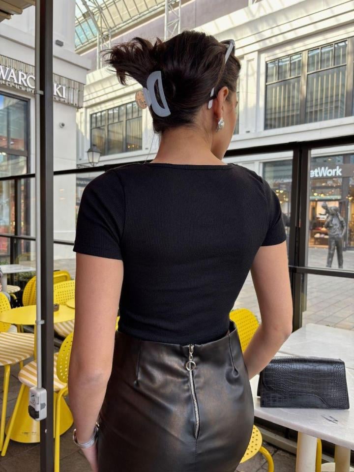 Kaşkorse Kumaş Kurdule Detay Bluz