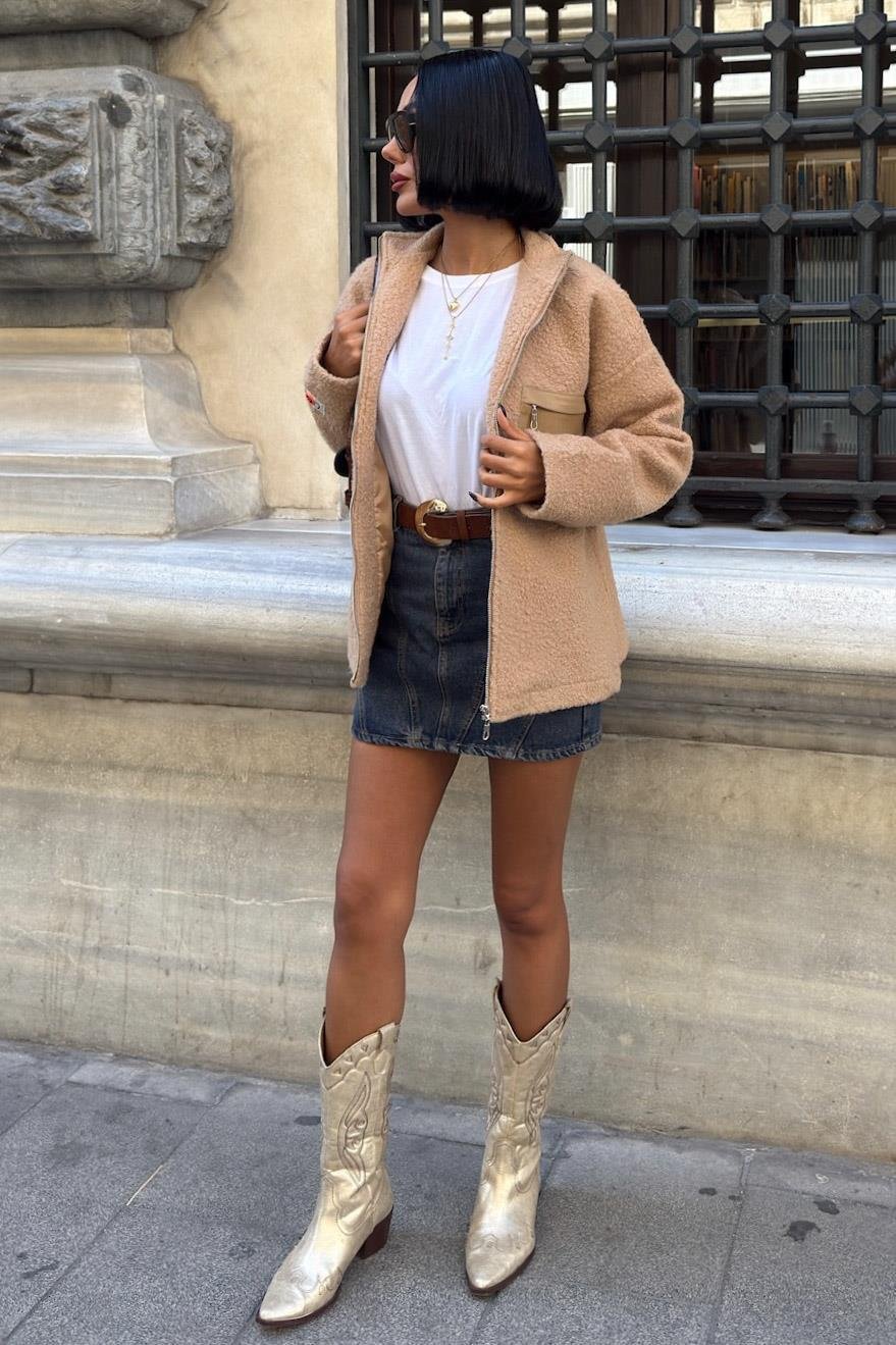 Katerina Suni Kürk Ceket 6110-08 R1-P-K4