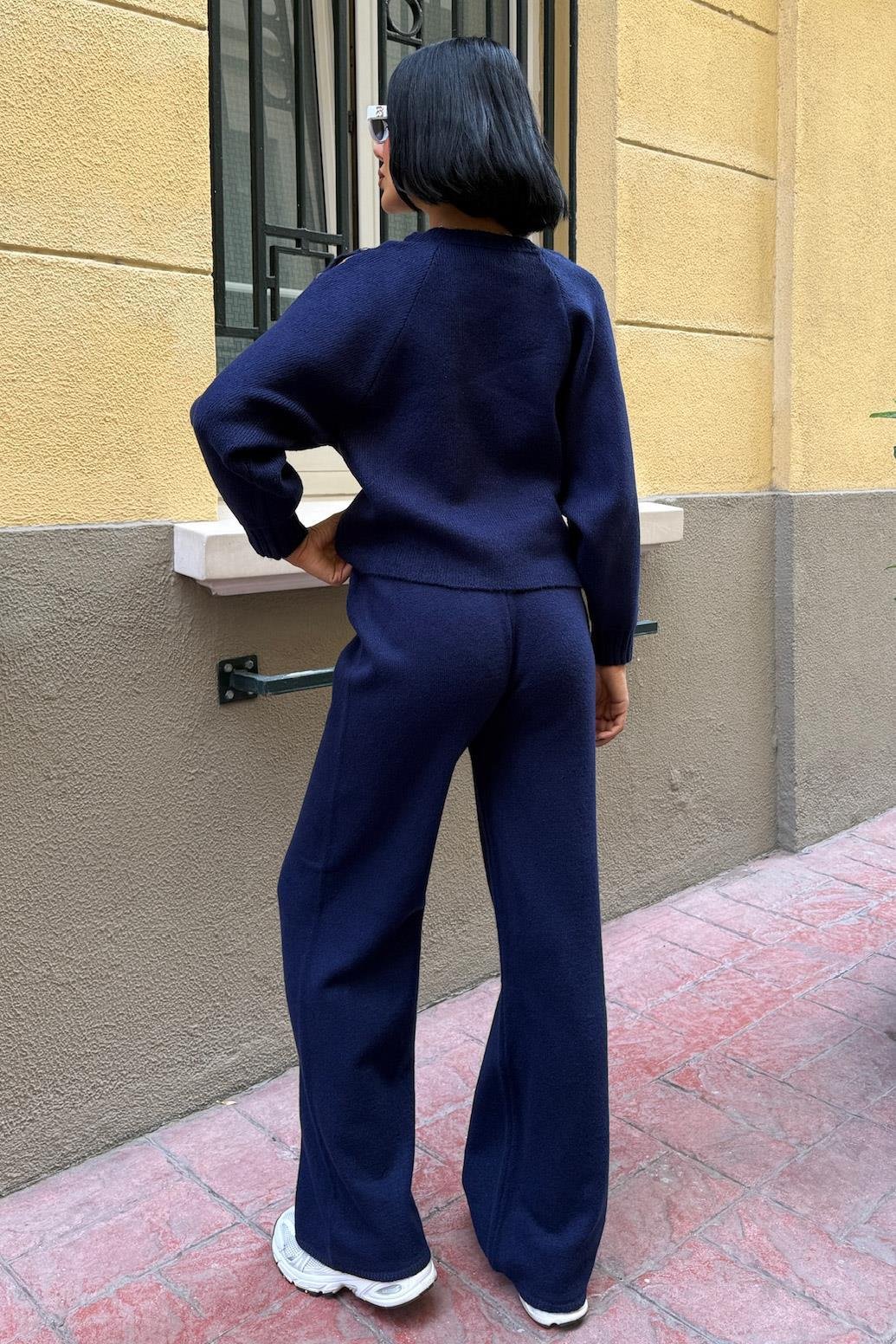 Kolları Aksesuar Dekolteli Triko Takım 10229 R1-D-K3