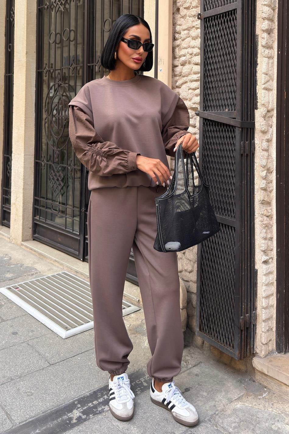 Kolları Paraşüt Detaylı Lastikli Modal Takım 10249 R7-D-K5