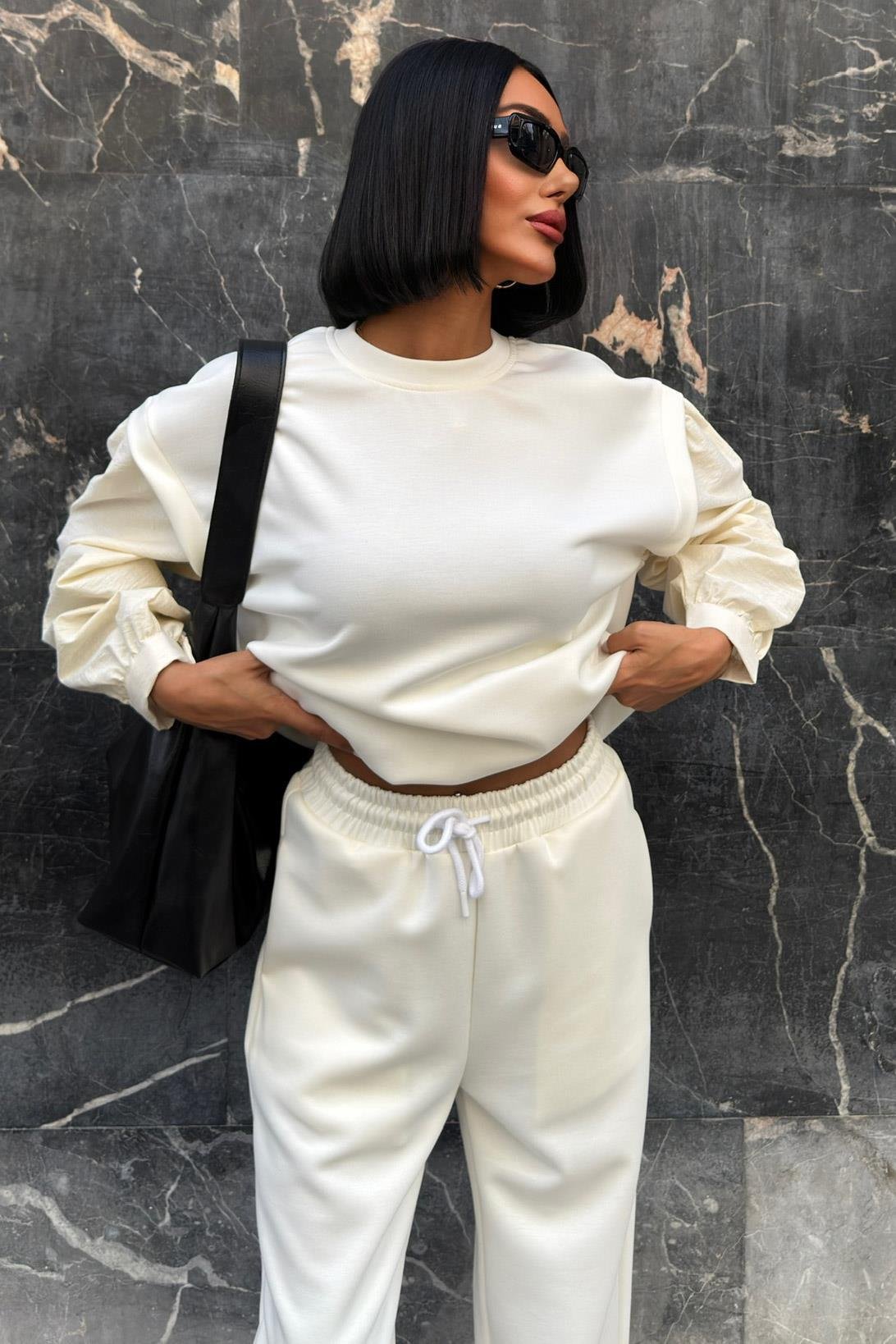 Kolları Paraşüt Detaylı Lastikli Modal Takım 10249 R7-D-K5