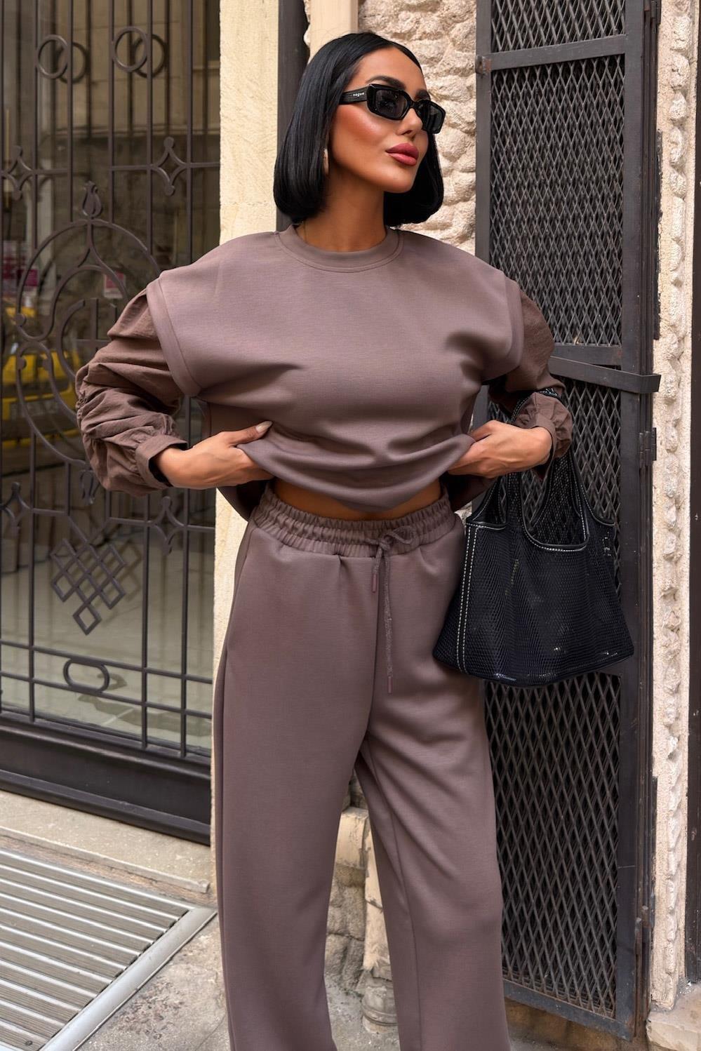 Kolları Paraşüt Detaylı Lastikli Modal Takım 10249 R7-D-K5