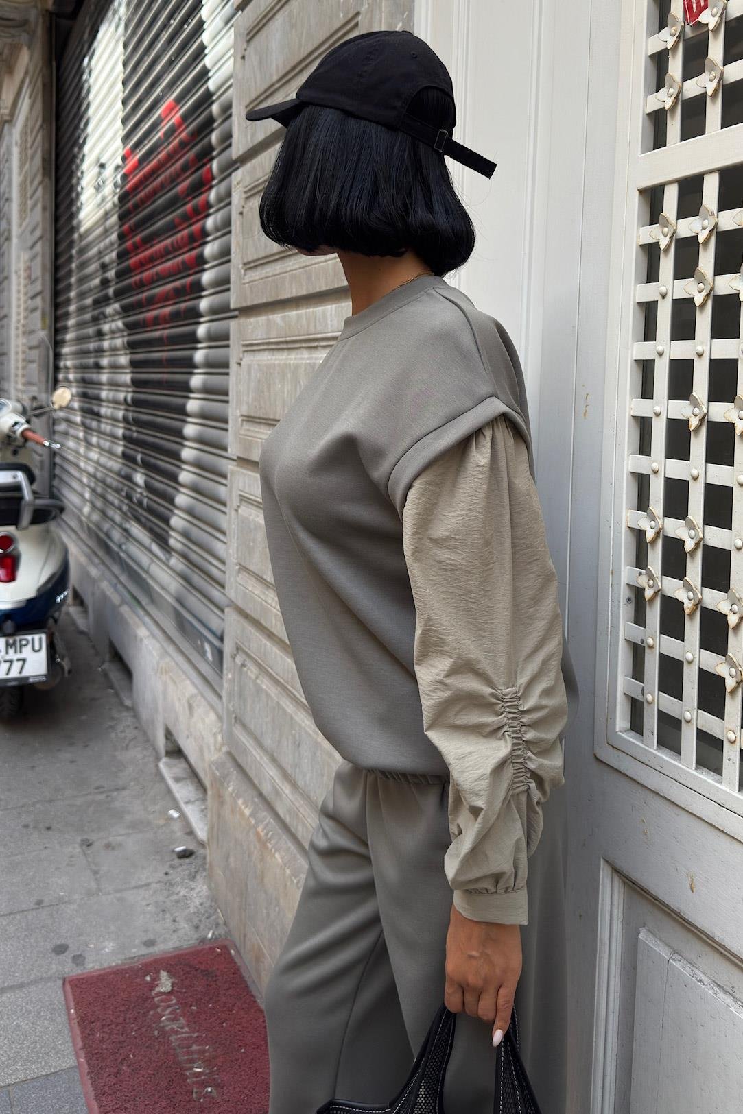 Kolları Paraşüt Detaylı Lastikli Modal Takım 10249 R7-D-K5