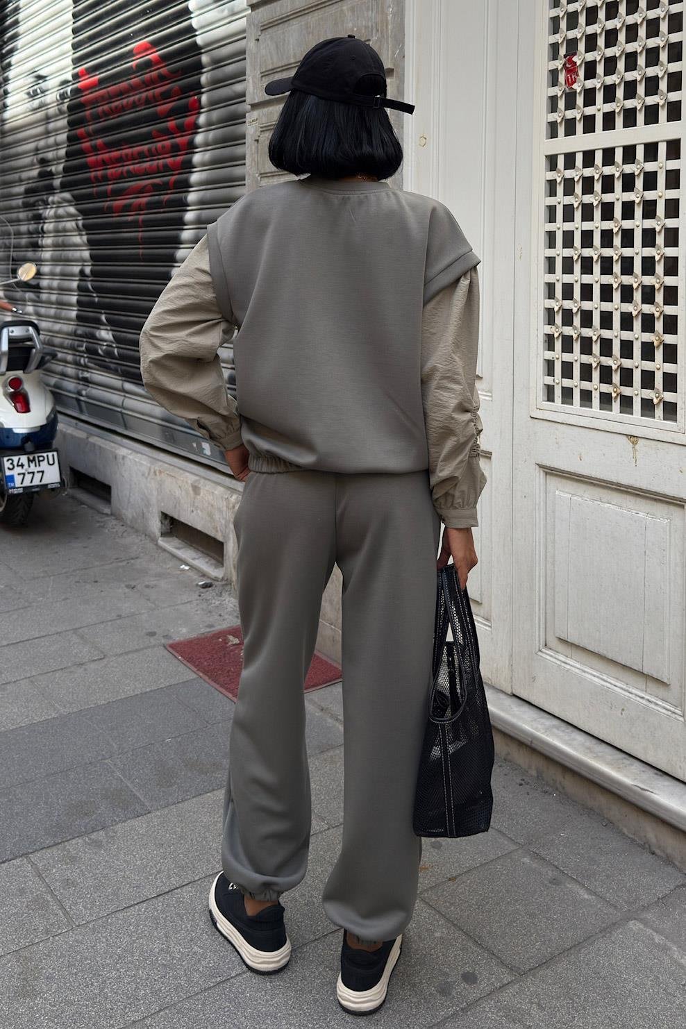 Kolları Paraşüt Detaylı Lastikli Modal Takım 10249 R7-D-K5