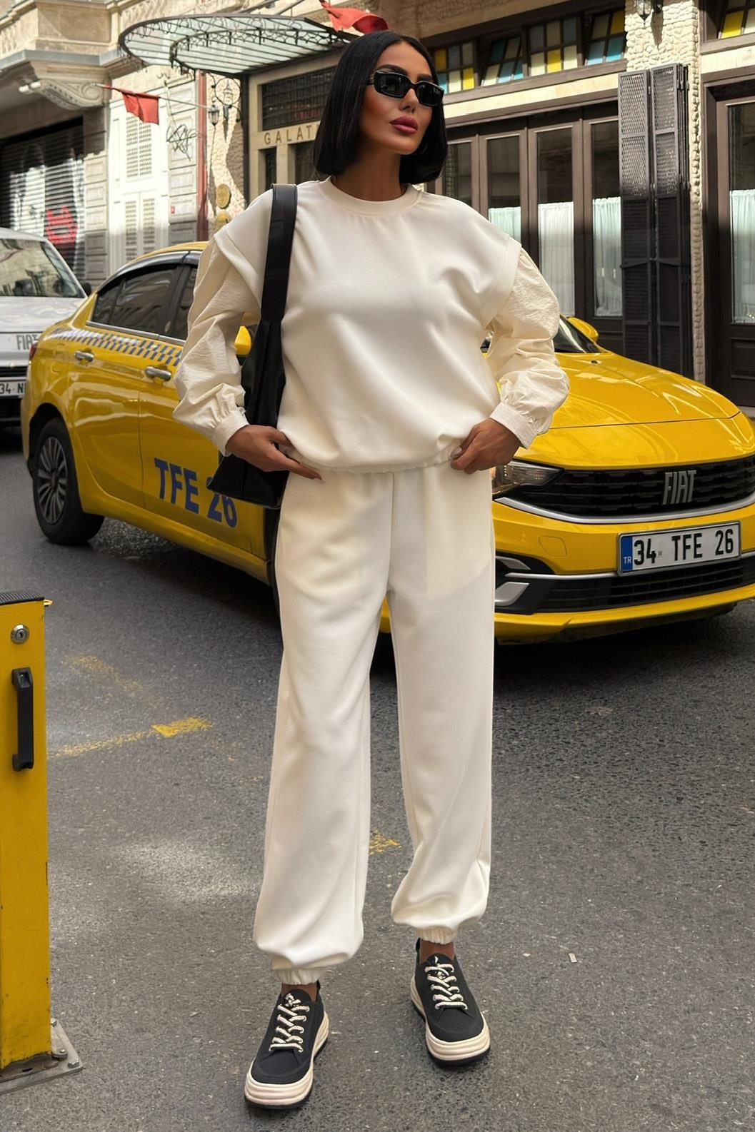 Kolları Paraşüt Detaylı Lastikli Modal Takım 10249 R7-D-K5