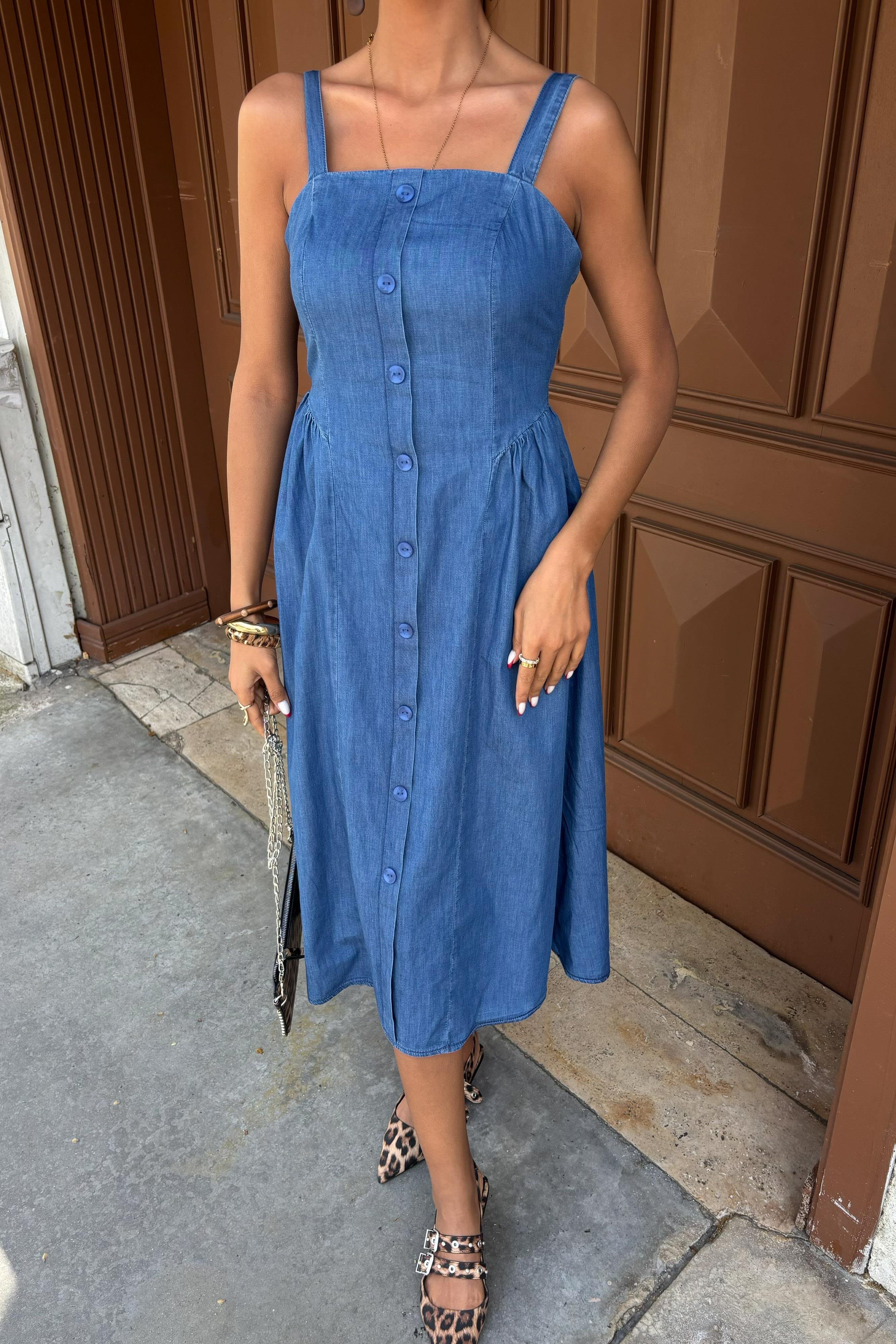 Korsaj Detaylı Midi Tensel Elbise 2884 R7-F-K5