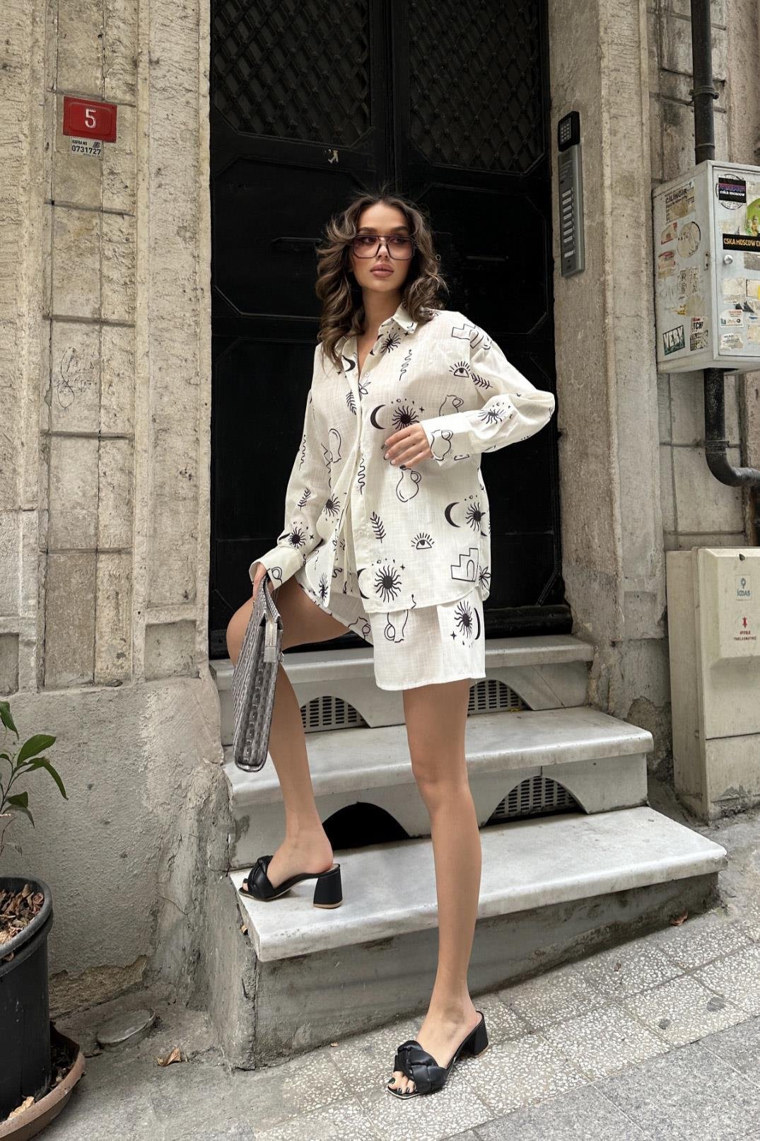 Lauren Desenli Keten Takım 9805-0025