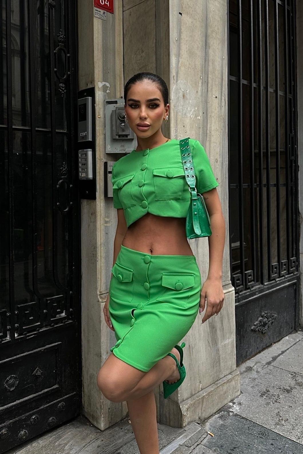 Liatris Crop Ceket Takım 9389-10 R6-K-K3