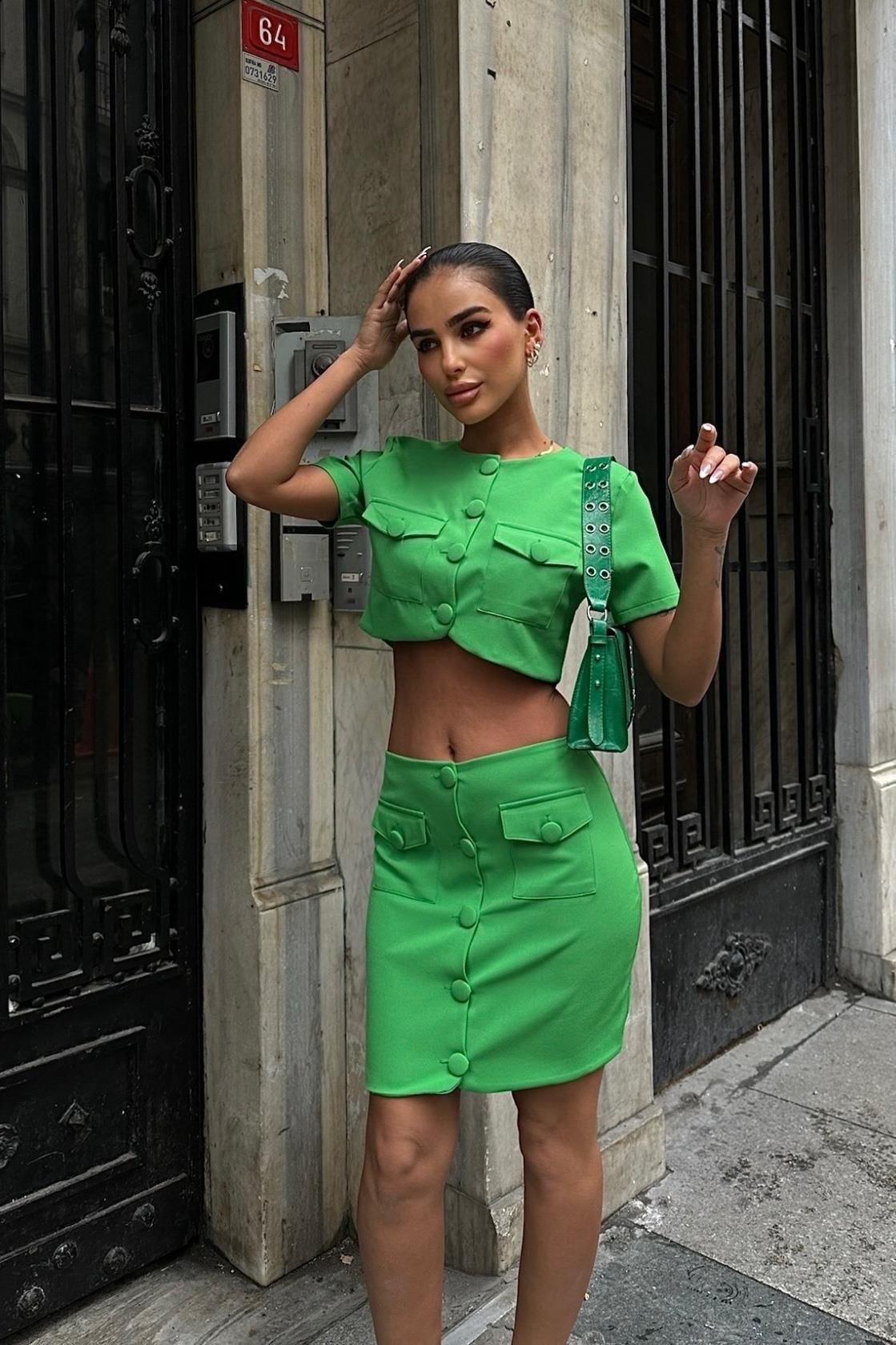 Liatris Crop Ceket Takım 9389-10 R6-K-K3