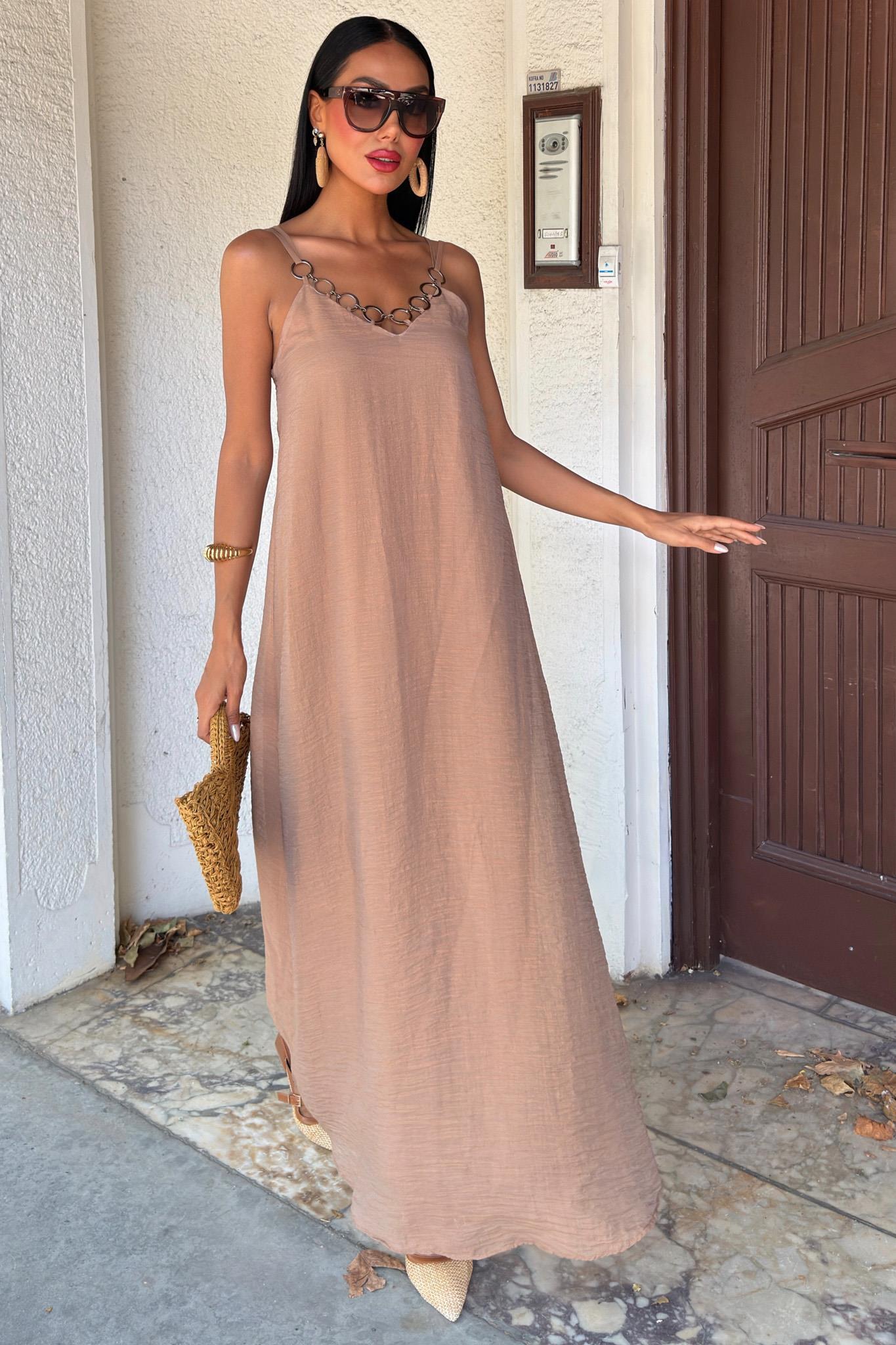 Lina Modal Askılı Elbise 2906 R11-H-K3