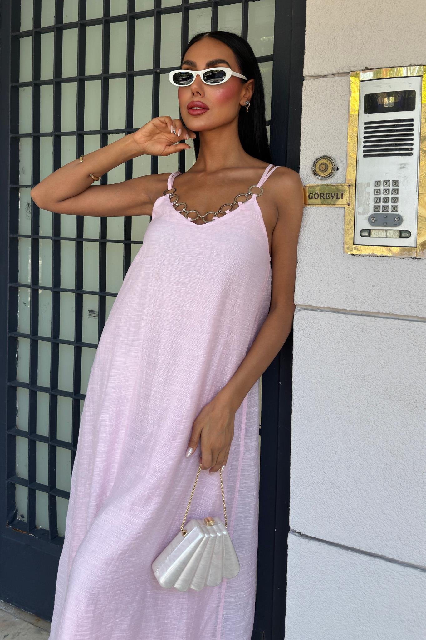 Lina Modal Askılı Elbise 2906 R11-H-K3