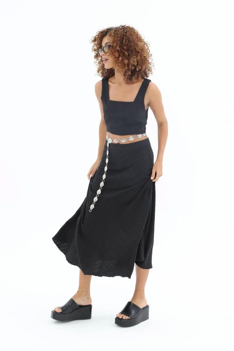 Loanna Keten Crop Takım 9592-08