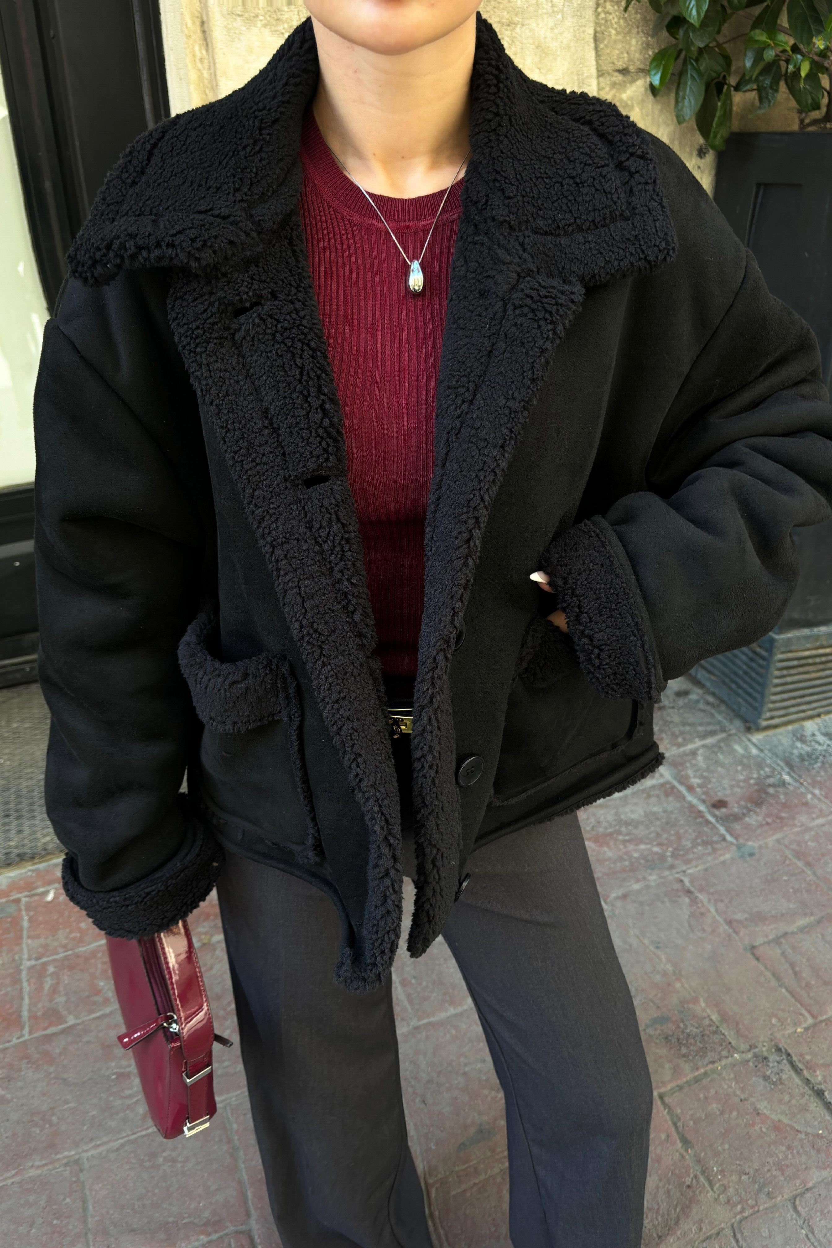 Lolita Uzun Kollu Süet Ceket 6115 R11-A-K4