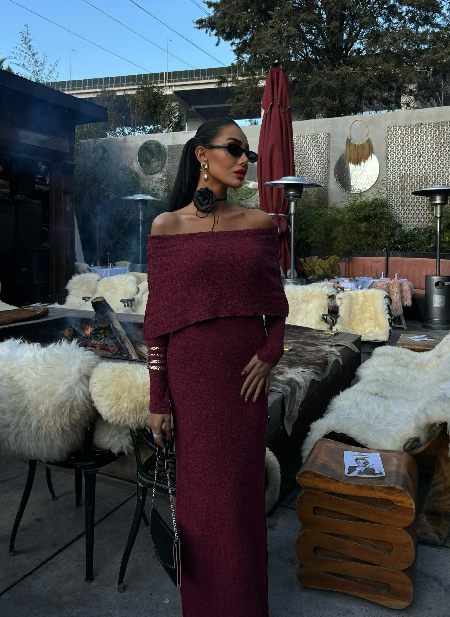 Madonna Yaka Premimum Elbise 2828 R2-A-K2