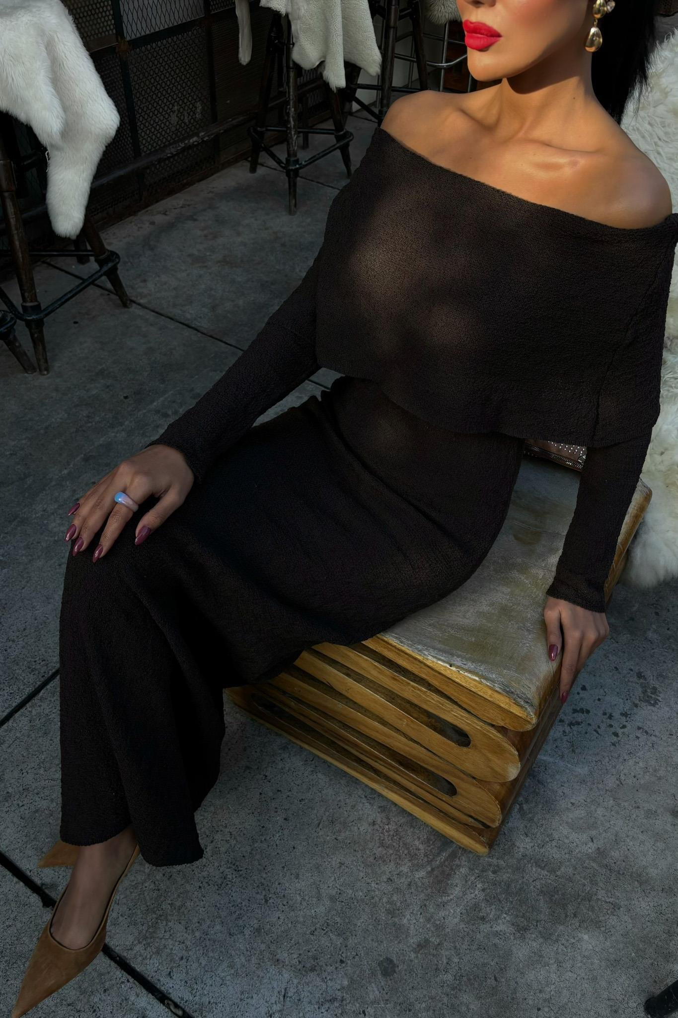 Madonna Yaka Premimum Elbise 2828 R2-A-K2