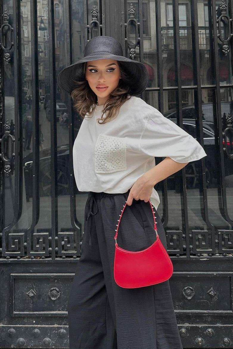 Malibu Brode Cepli Tişört 8021-8