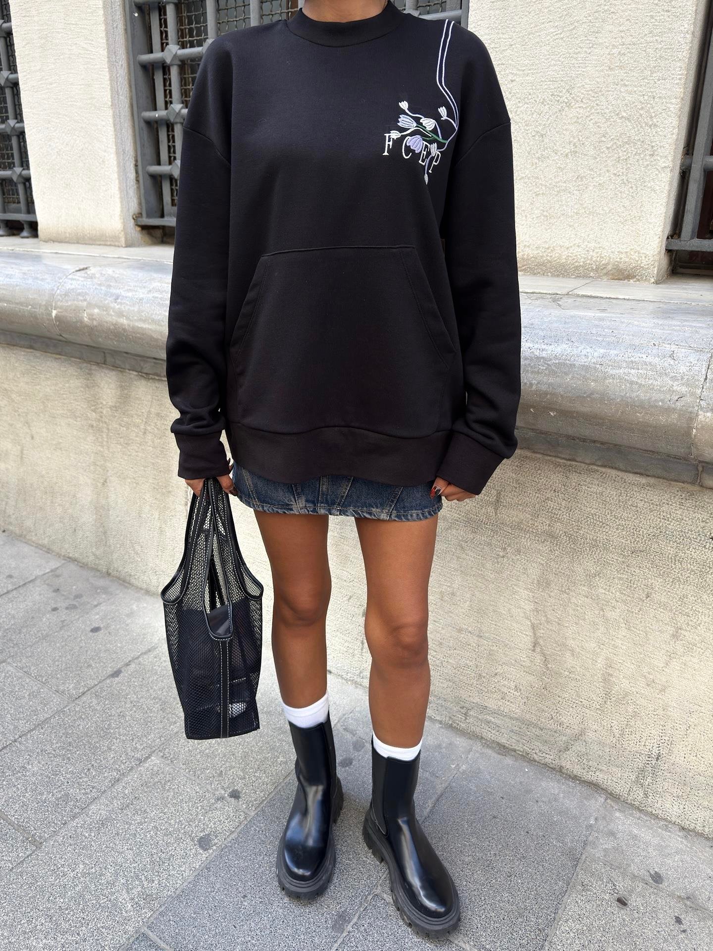 Marison Çiçek Nakışlı Sweatshirt 8050 -08 R3-E-K5