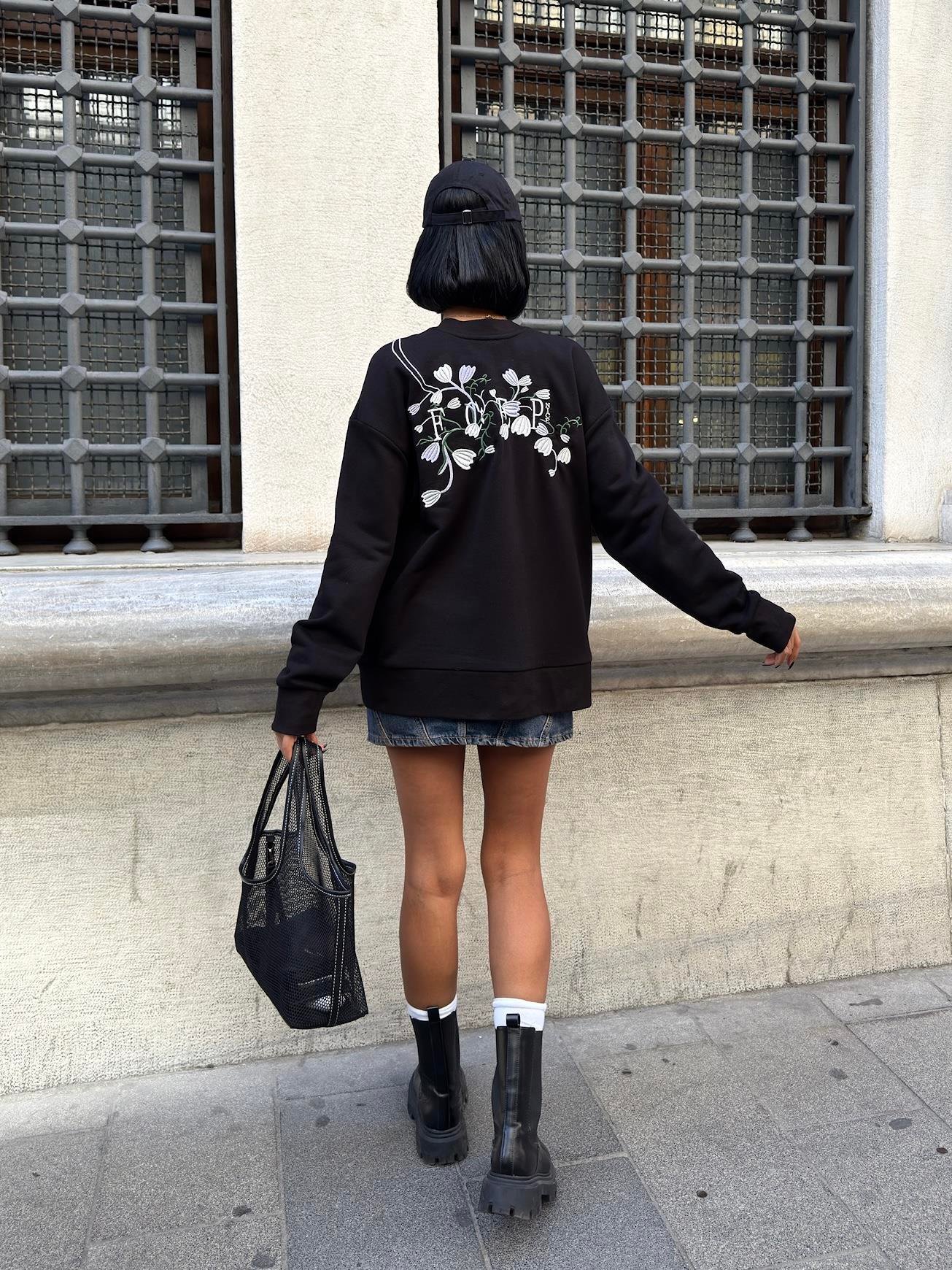 Marison Çiçek Nakışlı Sweatshirt 8050 -08 R3-E-K5