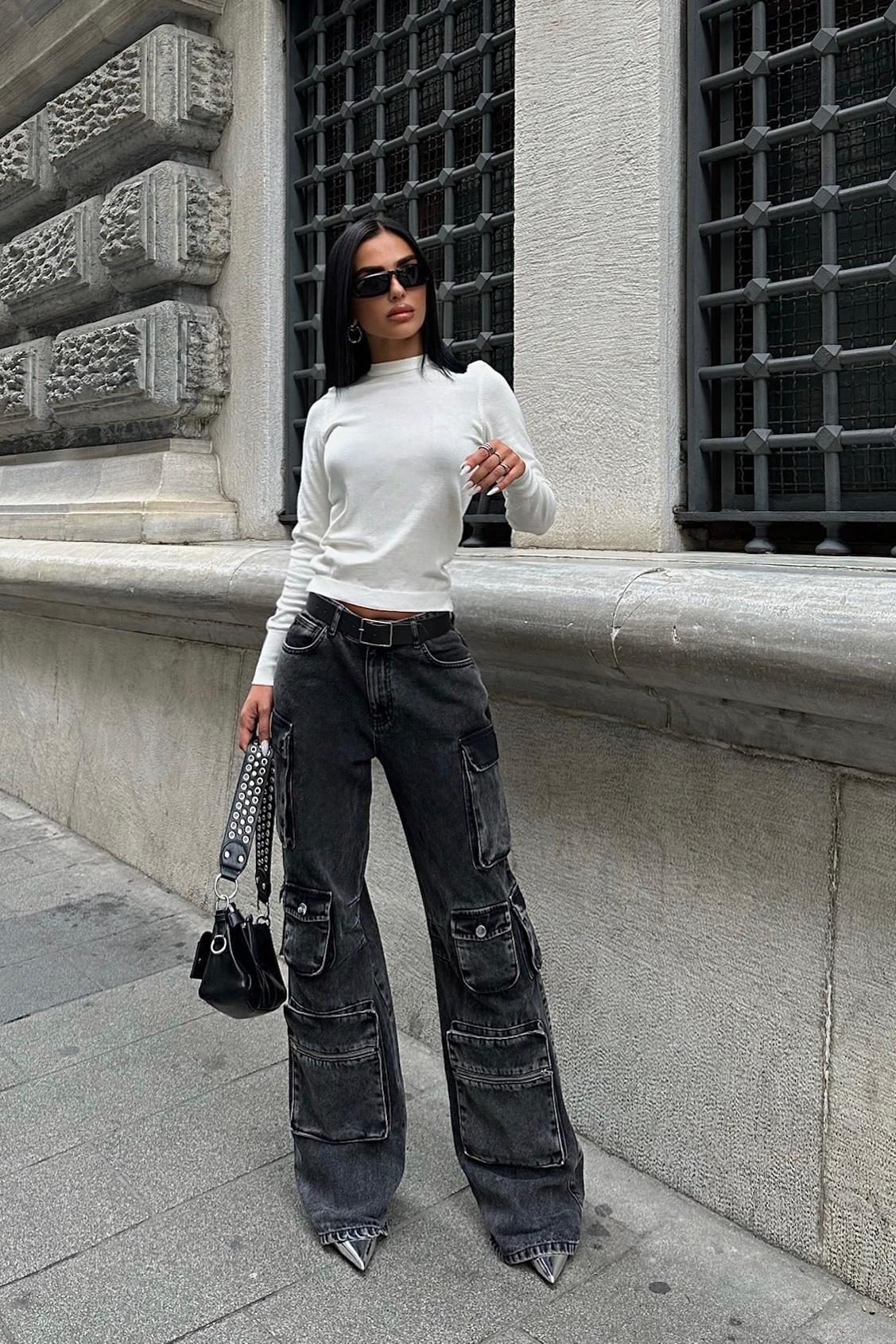 Martinez Regular Bisiklet Yaka Kazak 1331