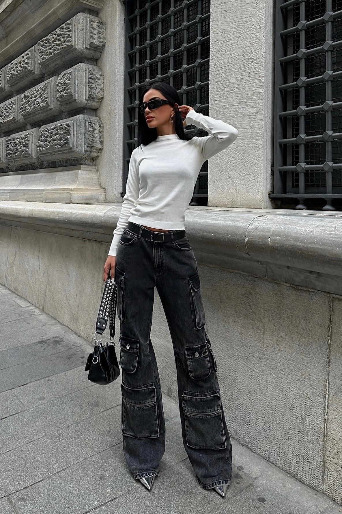 Martinez Regular Bisiklet Yaka Kazak 1331