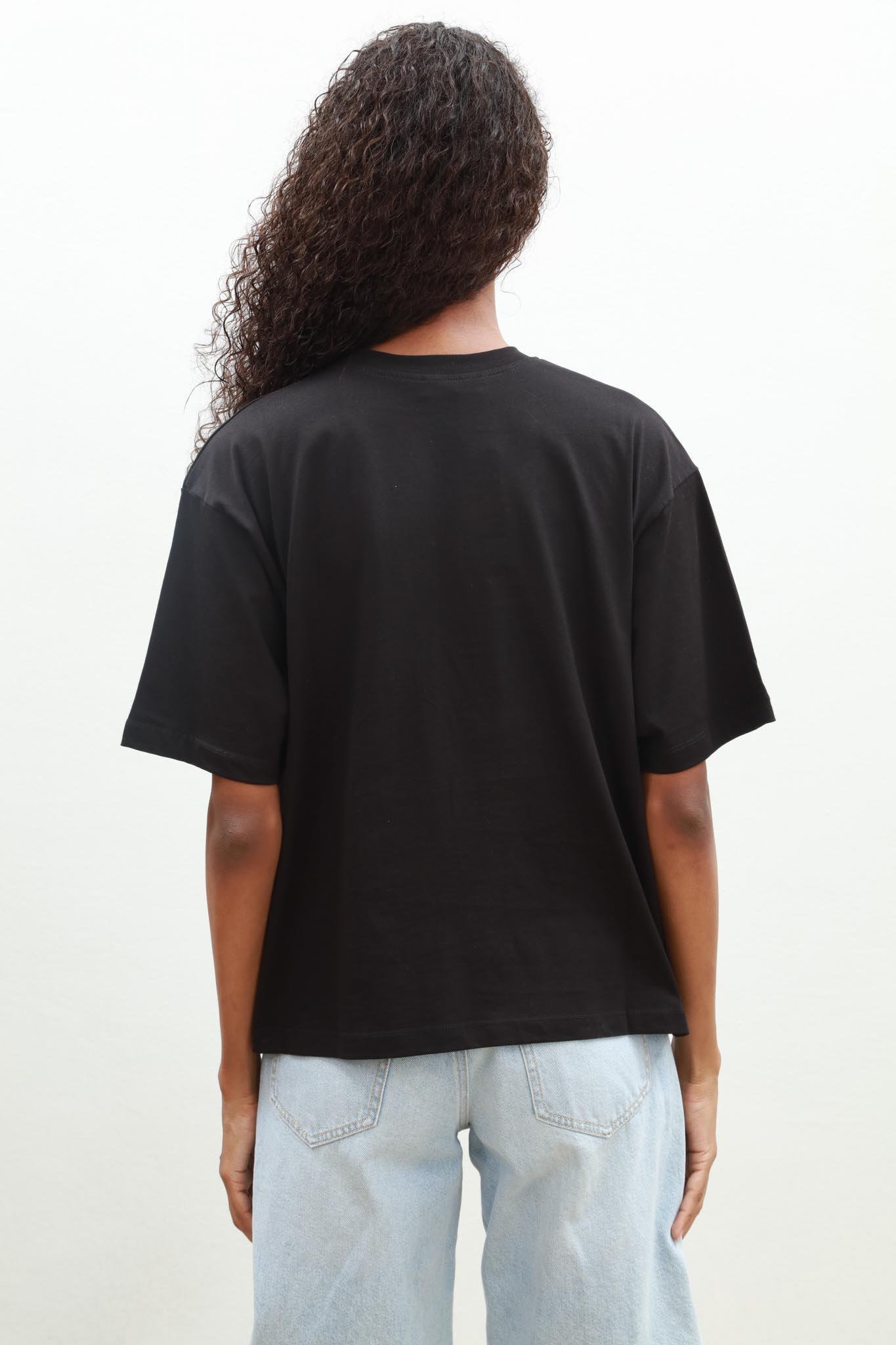 Melasti Motifli Brodeli Tişört 8019-8 R5-C-K2